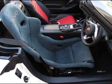 RECARO�i���J���V�[�g�j�@ABARTH�@124�X�p�C�_�[�@�Ɂ@RECARO�i���J���j�@TS-G�@�A���J���^�[���@�V�[�g�q�[�^�[�t���@�V�[�g�o�b�N�o�[�J�o�[/�J�[�{�����X�s�[�J�[�@����
