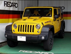 Jeep�@�����O���[�@JK36L�@�Ɂ@RECARO�i���J���j�@�X�|�[�c�X�^�[LL100H���U�[SE�@����Yellow�@�~2�r�@����