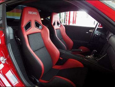 RECARO�i���J���V�[�g�j�@PORSCHE�@�P�C�}���@987�i2000�N�j�@�Ɂ@RECARO�i���J���j�@SR-7�@Lassic�@RED�@�~2�r�@����