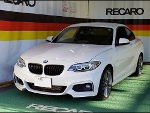 BMW�@2�V���[�Y�@�N�[�y�@F22�i2016�N�j�@�Ɂ@RECARO�i���J���j�@TS-G�@GK�@BK/BL�@���@SR-7�@GK100�@BK/BL�@����