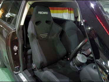 RECARO�i���J���V�[�g�j�@BMW�@MINI�@�N���u�}���@R55�i2011�N�j�@�Ɂ@RECARO�i���J���j�@SR-6�@GK100S�@BK/BK�@�V�[�g�q�[�^�[�t���@����