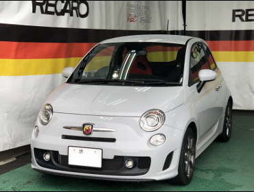 ABARTH500�@�E�n���h���ԁ@�Ɂ@RECARO�i���J���j�@SR-7F�@KK100�@RED�@����