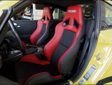 PORSCHE�i�|���V�F�j 997�^�[�{�i2007�N�j�@�Ɂ@RECARO�i���J���j�@SR-7�@Lassic�@RED�@�~���E�@����