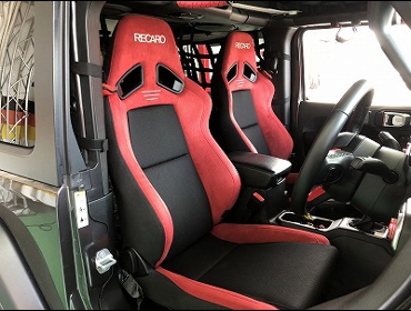 JEEP�@JL�����O���[�X�|�[�c�@JL36S�i2018�N�j�@�Ɂ@RECARO�i���J���j�@SR-7F�@GU100�@RED�@�~���E�@����