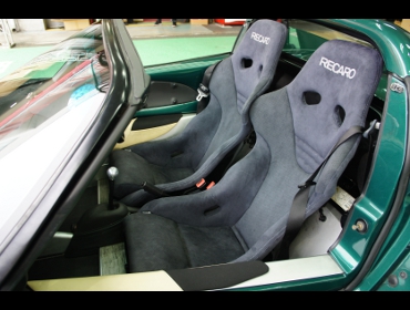 LOTUS�@�G���[�[�i1997�N�j�@�Ɂ@RECARO�i���J���j�@RS-G�@�A���J���^�[���@�V�[�g�q�[�^�[�t���@�~2�r�@����