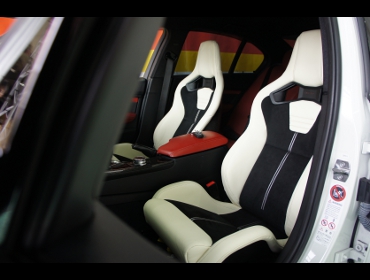 BMW�@�Ɂ@RECARO�i���J���j�@�X�|�[�c�X�^�[�@CL2120H�@�z���C�g�@�J�[�{���o�b�N�V�F���d�l�@�~���E�@����