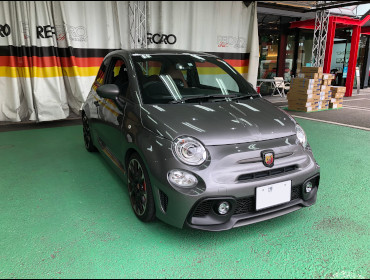 ABARTH�@�A�o���g595�i2019�N�j�@�Ɂ@RECARO�i���J���j�@SR-7F�@KK100�@BK�@����