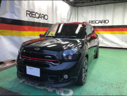 BMW MINI R60 XDJCW �Ɂ@RECARO�i���J���j�@SR-7F�@GU100H�@RED�@�V�[�g�q�[�^�[�t���@����