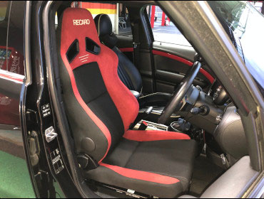 BMW MINI R60 XDJCW �Ɂ@RECARO�i���J���j�@SR-7F�@GU100H�@RED�@�V�[�g�q�[�^�[�t���@����