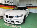 BMW�@M2�@F87�i2018�N�j�@�Ɂ@RECARO�i���J���j�@�N���X�X�|�[�c�X�^�[�@GK100H�@BK/�u���[�@�~���E�@����