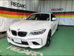 BMW�@M2�@F87�i2018�N�j�@�Ɂ@RECARO�i���J���j�@�N���X�X�|�[�c�X�^�[�@GK100H�@BK/�u���[�@�~���E�@����
