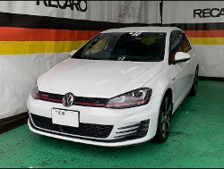 VW�@�t�H���N�X���[�Q���@�S���t7�@GTI�i2013�N�j�@�Ɂ@RECARO�i���J���j�@SR-7�@GK100�@BK/SIL�@����