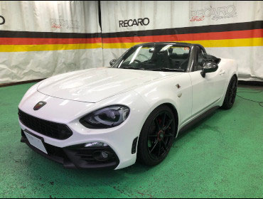 ABARTH�@124�X�p�C�_�[�@�Ɂ@RECARO�i���J���j�@TS-G�@GK�@BK/BK�@�V�[�g�q�[�^�[�t���@����