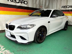BMW�@M2�@F87�i2016�N�j�@�Ɂ@RECARO�i���J���j�@TS-G�@GK�@BK/�u���[�@�V�[�g�q�[�^�[�t���@����