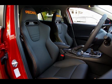 RECARO�i���J���V�[�g�j�@MAZDA�@�A�N�Z���X�|�[�c�@BM��RECARO�i���J���j�@SPORT-JC���U�[SE�@BK�i�I�����W���S/�I�����W�X�e�b�`�j�@�~2�r�@����