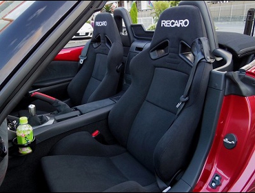 RECARO�i���J���V�[�g�j�@MAZDA�@���[�h�X�^�[�@ND5RC�Ƀ��J���@SR-7 KK100�@BK�@�~2�r�@����