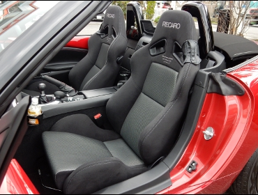 RECARO�i���J���V�[�g�j�@MAZDA�@���[�h�X�^�[�@ND5RC�Ƀ��J���@SR-7�@GK100�@�V�[�g�q�[�^�[�t���@BK/SIL�@���@SR-7�@G100�@BK/SIL�@����