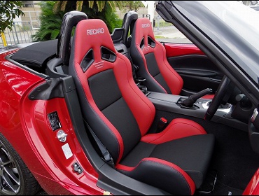 RECARO�i���J���V�[�g�j�@MAZDA�@���[�h�X�^�[�@ND5RC�Ƀ��J���@SR-7�@Lassic�@RED���U�[�@���@SR-7F�@Lassic�@RED���U�[�@�V�[�g�o�b�N�o�[�J�o�[�@�J�[�{���@����