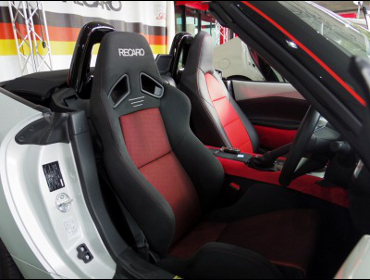 MAZDA�@���[�h�X�^�[�@ND5RC�i2015�N�j�@�Ɂ@RECARO�i���J���j�@SR-7�@GK100�@BK/RED�@���@�V�[�g�o�b�N�o�[�J�o�[�@�s�A�m�u���b�N�@����