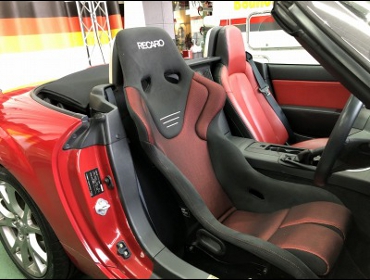 MAZDA�@���[�h�X�^�[�@NCEC�i2005�N�j�@�Ɂ@RECARO�i���J���j�@RS-G�@GK�@BK/RED�@�V�[�g�q�[�^�[�t���@����