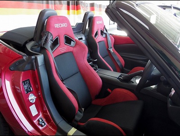 MAZDA�@���[�h�X�^�[�@ND�i2015�N�j�@�Ɂ@RECARO�i���J���j�@SR-7�@GU100H�@RED�@�V�[�g�q�[�^�[�t���@�~���E�@����