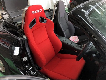 MAZDA�@���[�h�X�^�[�@NB�@�Ɂ@RECARO�i���J���j�@SR-7F�@KK100�@RED�@����