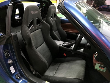 MAZDA�@���[�h�X�^�[RF�@NDERC�@�Ɂ@RECARO�i���J���j�@SR-7F�@GK100�@BK/SIL�@�V�[�g�q�[�^�[�t���@�~���E�@���@�V�[�g�o�b�N�o�[�J�o�[�@�s�A�m�u���b�N�@����