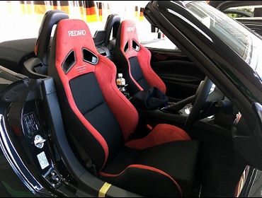 MAZDA�@���[�h�X�^�[�@ND�i2020�N�j�@�Ɂ@RECARO�i���J���j�@SR-7�@GU100H�@RED�@�V�[�g�q�[�^�[�t���@���@SR-7F�@GU100H�@RED�@�V�[�g�q�[�^�[�t���@����
