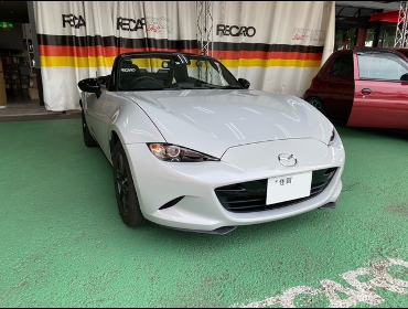 MAZDA�@���[�h�X�^�[�@ND5RC�i2015�N�j�@�Ɂ@RECARO�i���J���j�@RS-GS�@BK�@���@�V�[�g�o�b�N�o�[�J�o�[�@�s�A�m�u���b�N�@����