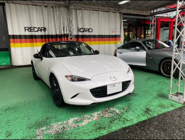 MAZDA�@���[�h�X�^�[�@ND5RC�i2021�N�j�@�Ɂ@RECARO�i���J���j�@SR-7F�@GU10H�@�u���E���@�V�[�g�q�[�^�[�t���@����