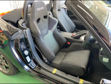 MAZDA�@���[�h�X�^�[�@ND5RC�i2020�N�j�@�Ɂ@RECARO�i���J���j�@SR-6�@GK100S�@BK/SIL�@�V�[�g�q�[�^�[�t���@����