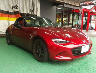MAZDA�@���[�h�X�^�[�@ND5RC�i2021�N�j�@�Ɂ@RECARO�i���J���j�@SR-7�@GU100H�@RED�@�V�[�g�q�[�^�[�t���@����