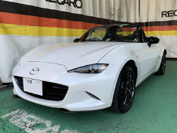 MAZDA�@���[�h�X�^�[990S�i2022�N�j�@�Ɂ@RECARO�i���J���j�@SR-7�@GK100�@BK/Blue�q�[�^�[�t���@�~���E�@����