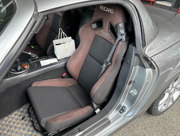 MAZDA�@���[�h�X�^�[�@DBA-NCEC�i2009�N�j�@�Ɂ@RECARO�i���J���j�@SR-7�@GU100H�@�u���E���@�V�[�g�q�[�^�[�t���@�~���E�@����