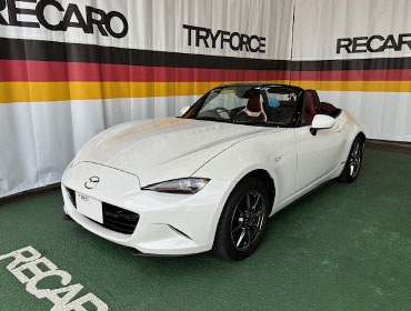 MAZDA�@���[�h�X�^�[�@ND5RC�i2020�N�j�@�Ɂ@RECARO�i���J���j�@RCS�@�z���C�g�V�F��/���b�h���b�V���@�V�[�g�q�[�^�[�t���@����