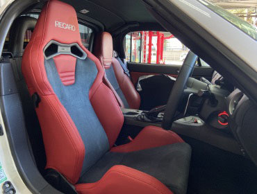 MAZDA�@���[�h�X�^�[�@NC�i2009�N�j�@�Ɂ@RECARO�i���J���j�@SR-S�@UT100H�@RED�@�V�[�g�q�[�^�[�t���@����