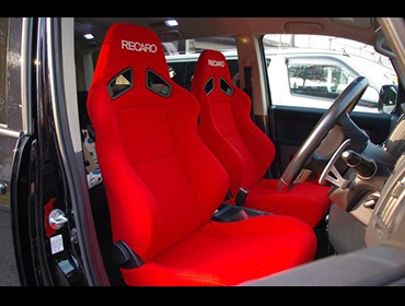 RECARO�i���J���V�[�g�j�@MITSUBISHI�@�f���J�@D5��RECARO�i���J���j�@SR-7F KK100 RED�@�~2�r�@����