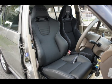 RECARO�i���J���V�[�g�j�@MITSUBISHI�@�~�j�J�^�E���r�[��RECARO�i���J���j�@SPORT-JC BK/SIL�@���@SR-7F Lassic�@BK/SIL�@����