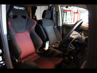 RECARO�i���J���V�[�g�j�@MITSUBISHI�@�f���J�@D5�@CV1W��RECARO�i���J���j�@SR-6�@SK100S�@BK/RED�@�V�[�g�q�[�^�[�t�@����