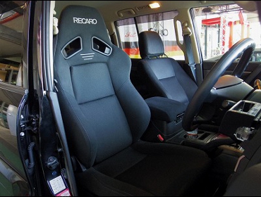 MITSUBISHI�@�p�W�F���i2014�N�j�@�Ɂ@RECARO�i���J���j�@SR-7F�@GK100�@BK/BK�@�V�[�g�q�[�^�[�t���@����