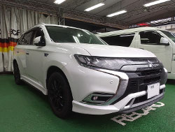MITSUBISHI�@�A�E�g�����_�[PHEV�@GG3W�i2021�N�j�@�Ɂ@RECARO�i���J���j�@SR-7F�@GK100H�@BK/�u���[�@�V�[�g�q�[�^�[�t���@����