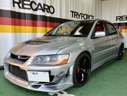 MITSUBISHI�@�����T�[�G�{�����[�V����9�@CT9A�i2005�N�j�@�Ɂ@RECARO�i���J���j�@SR-7�@GU100�@RED�@���@SR-7F�@GU100�@RED�@����