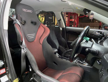 MITSUBISHI�@�����T�[�G�{�����[�V�����]�@CZ4A�i2014�N�j�@�Ɂ@RECARO�i���J���j�@RS-G�@GK�@BK/RED�@�V�[�g�q�[�^�[�t���@����