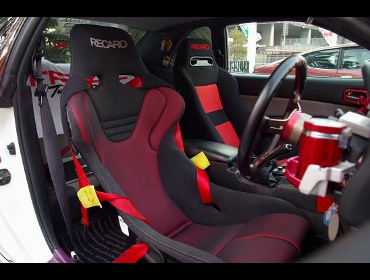 RECARO�i���J���V�[�g�j�@NISSAN�@�X�J�C���C���@ER34��RECARO�i���J���j�@TS-G SK2 BK/RED�@���@SR-SPEED RED�@����