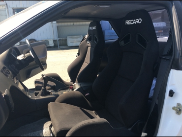 RECARO�i���J���V�[�g�j�@NISSAN�@�V���r�A�@S13��RECARO�i���J���j�@SR-7 KK100�@BK�@�~2�r�@����