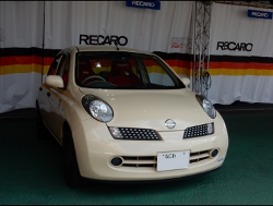 RECARO�i���J���V�[�g�j�@NISSAN�@�}�[�`�@K12�@�Ɂ@���J���@RS-GS�@RED�@���@SR-7�@KK100�@RED�@����