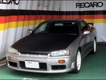 NISSAN�@�X�J�C���C���@ER34�@1998�N�@�Ɂ@RECARO�i���J���j�@SR-6�@GK100�@BK/BK�@����
