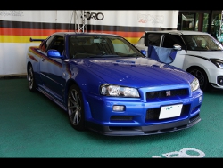 NISSAN�@�X�J�C���C��GT-R�@BNR34�i2001�N�j�@�Ɂ@RECARO�i���J���j�@SR-6�@GK100S�@BK/BL�@���@SR-7F�@GK100�@BK/BL�@����