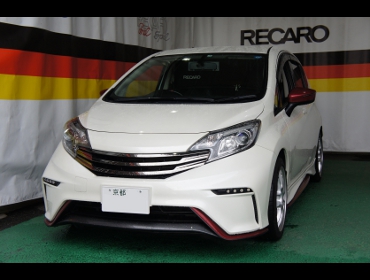 NISSAN�@�m�[�g�@E12���i2014�N�j�@�Ɂ@RECARO�i���J���j�@SR-6 KK100S�@BK�@����