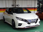 NISSAN リーフ ニスモ ZE1(2018年) に RECARO(レカロ) スポーツスターLL100HレザーSE BKレザー/REDステッチ(RED/BLライン) ×2脚 装着